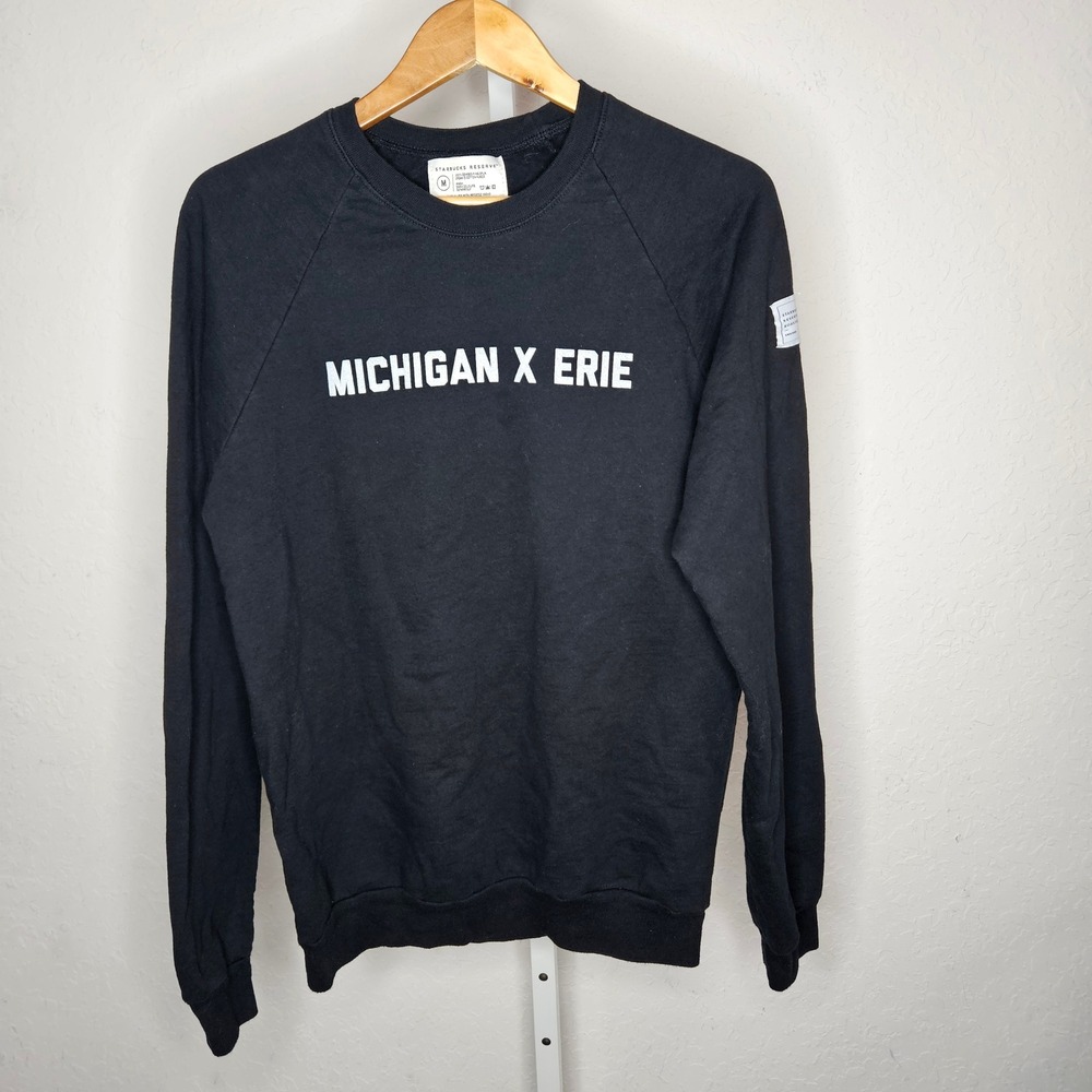 Starbucks‎ Reserve Roastery Chicago Michigan X Erie Sweatshirt Black Womens M